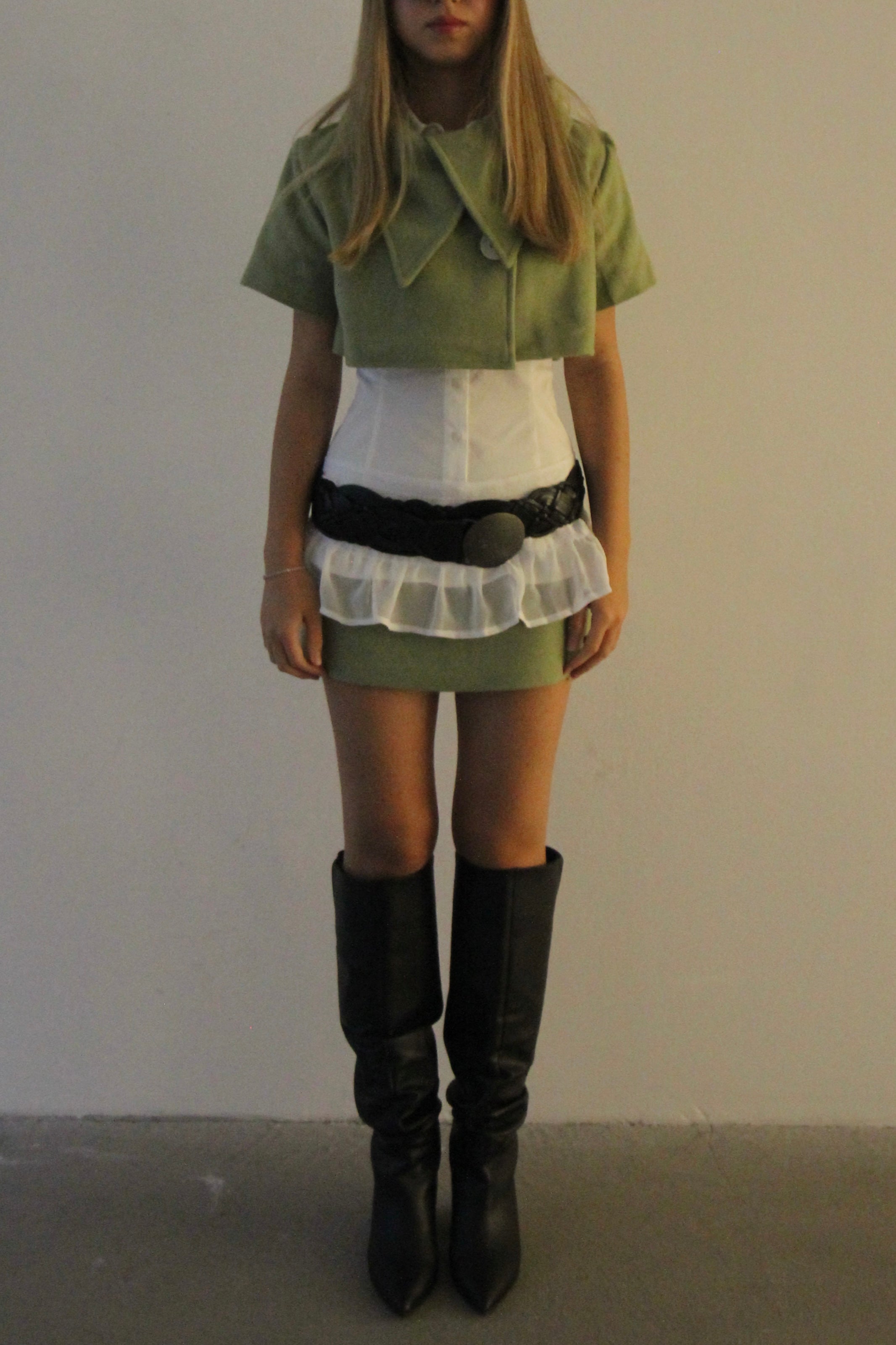 Nina Mini Etek | Elma Yeşili