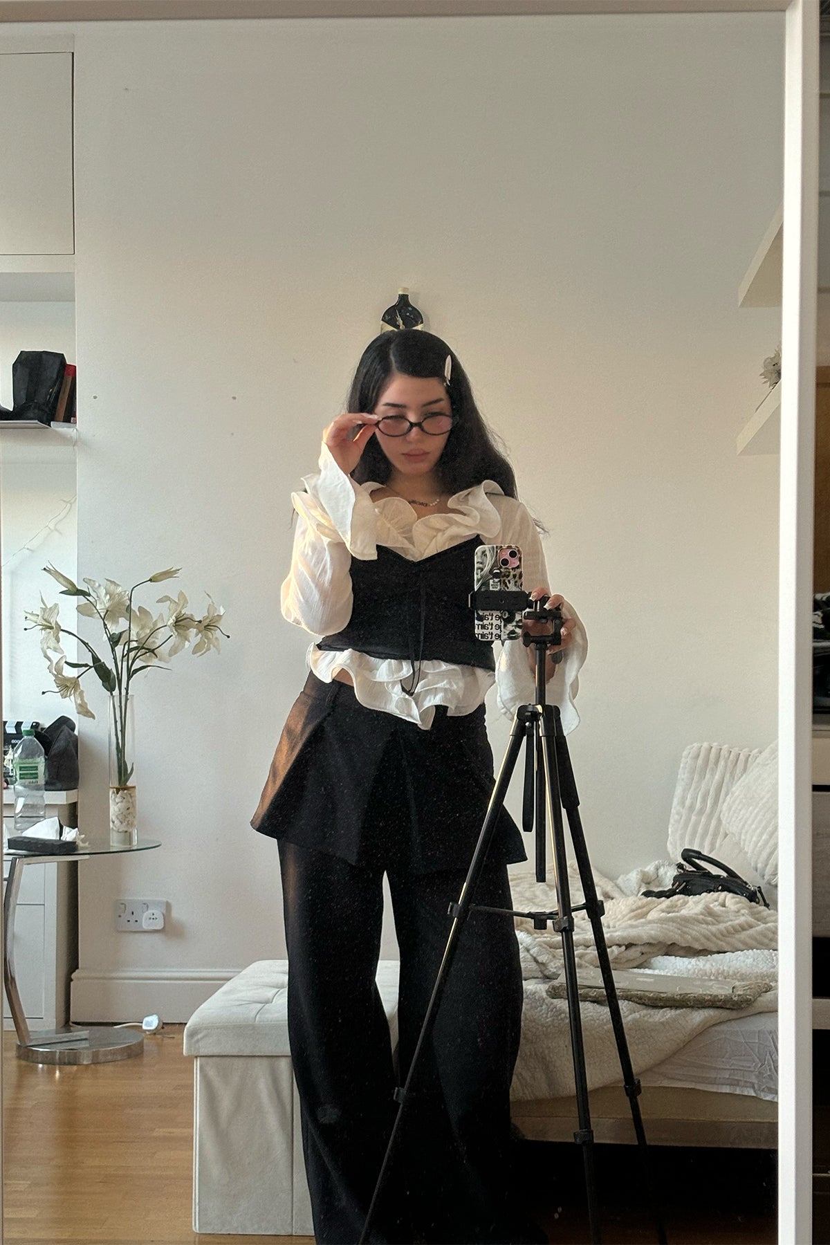 Carrie #2 Etekli Pantolon | Siyah